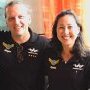 Die "Vier von der Sitzbank" mit eigens gefertigten T-Shirts