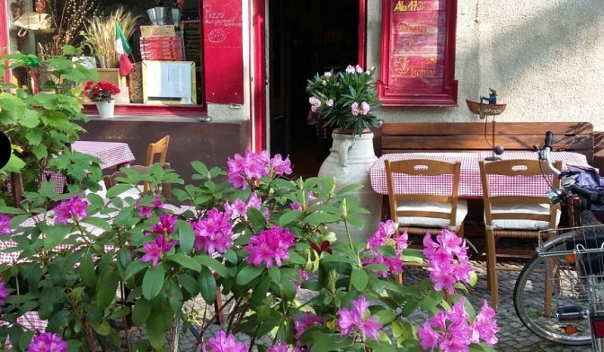 Der Eingang zum Restaurant 'Miracolo'